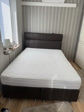 Boxspringbett 140x200cm Liegefläche, Gebraucht, Inkl. H3-Matratze und Topper