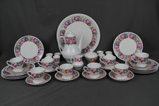 Porzellan Dachauer Bauernmalerei Kaffee Service 8 Personen Geschirr Dachauer