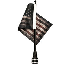 Für Harley Motorrad Amerikanisch Flagge USA Fahne Fahnenmast 39cm Schwarz XY