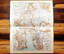 Alte Lithographie, Kamerun, Togo, Deutsch-Südwestafrika, ca.1930, Namibia,Biafra