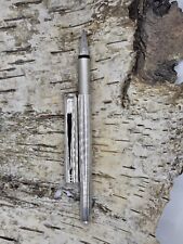 Vintage Montblanc Füllhalter Silber Noblesse Slimline M Feder Fadenguilloche