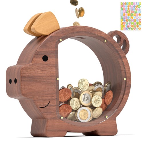 Sparschwein holz - sparschwein,