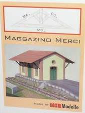H0 Magazino Merci ital. Güterschuppen Lasercut Bausatz MKB neuw. OVP
