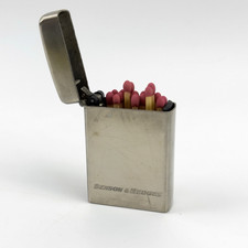 Benson & Hedges Feuerzeug | Vintage Metallhülle | Streichholzhalter Neu | Retro