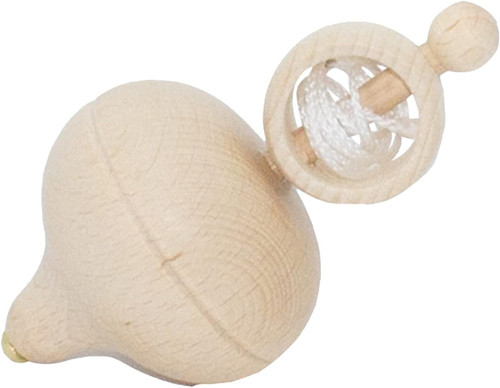 Schnurkreisel aus holz - aus,