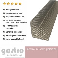 Edelstahl Abschlussleiste