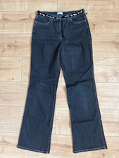 ? NEU BONITA Jeans Hose L 40/42 Skinny Stretch Bestickt Samt Glitzer Pailletten