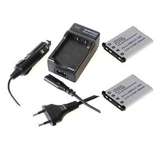 2x Akku und Ladegerät für Casio Exilim EX-Z28 EX-Z330 EX-Z350 EX-Z550 EX-Z800