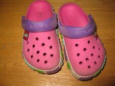 Badeschuhe original crocs Lego Mädchen Gr. 25 26  US 8 9 pink Gartenschuhe 