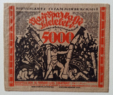 Notgeld - Bielefeld - Stadtsparkasse - 5000 Mark - 1923 - Jute