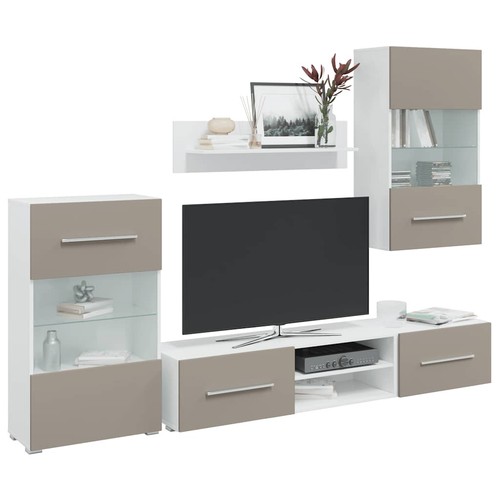 Tlg wohnwand mit - 5-tlg.,