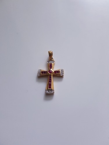 Kreuz anhänger gold 750 neu - ,