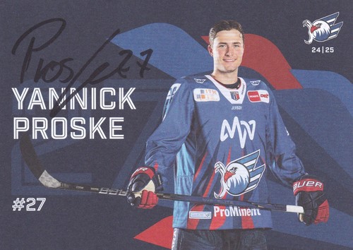 Autogrammkarte yannick proske - yannick,