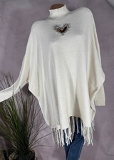 Oversize Long Poncho Pullover