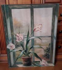 HEINE Wandregal Bild"Tulpen"Wandkasten Schlüsselkasten Versteckkasten NP:199,00