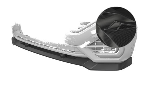 Cup spoiler lippe front carbon - cup,