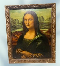 1968 Mona Lisa Painting Over