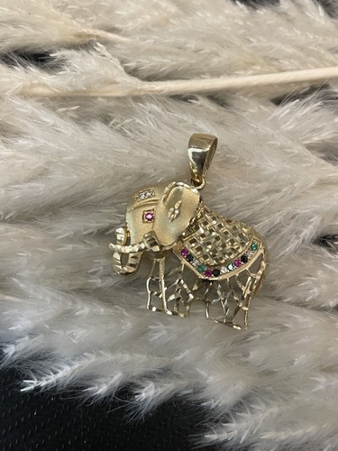 585 gold anhänger elefant - 585,