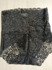 Spitzen-Slip Damen Panty Gr. 36-38 schwarz 