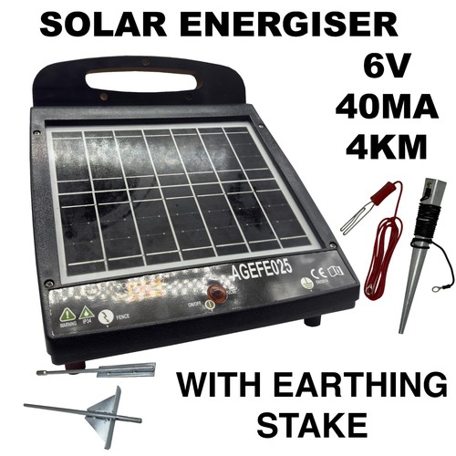 Weidezaun solar energizer - solar, 6v
