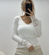 TREND DAMEN SHIRT MIT SPITZE LANGARM SHIRT LANGARMSHIRT UNTERTOP VIELE FARBEN