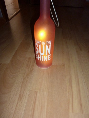 Led flasche pink cm - 30, hoch