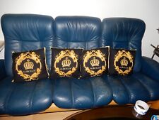 4 Glööckler Kissen schwarz, gold, Krone