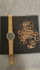 Damenuhr und  Kette 98 cm