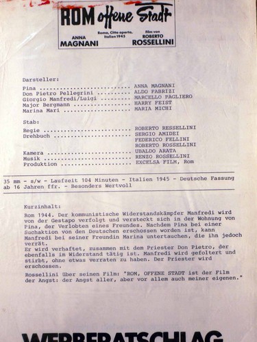 Rom offene stadt - -, aldo