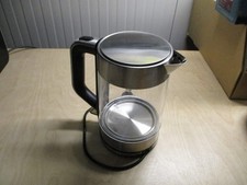 Severin WK 3420 Wasserkocher 1,7L  kabelgebunden Glas, Edelstahl Schwarz