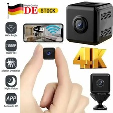 4K WLAN Mini Kamera Überwachungskamera Live Übertragung Handy APP Wifi Kleine DE