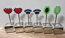 Sechs Edelstahl Designer