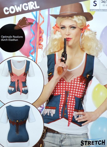 Cowgirl faschingsshirt - ,