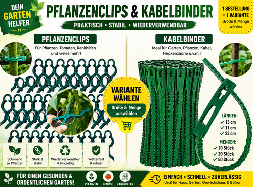 100 pflanzenclips - 20-,