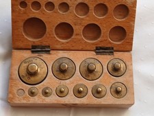 Alte Messing Gewichte im