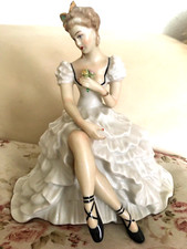 Porzellanfigur, Tänzerin, Ballerina, Manufaktur Martha Budich, 1951 - 1963