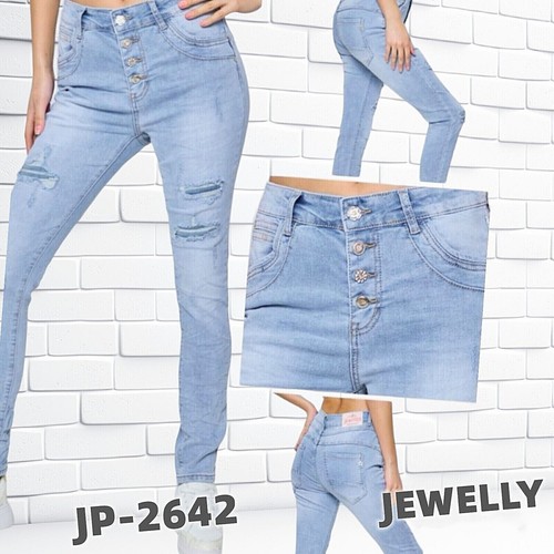 Jewelly damen jeans hose - jeans,