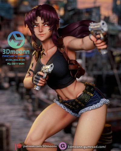 Revy black lagoon 4 1 - black, 1/4-1/24