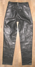 - DAKOTA - LEDERJEANS / Biker- Lederhose in schwarz ca. Damengr. 34