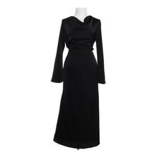 Shein, Maxikleid, Größe: XS, Schwarz, Polyester, Einfarbig, Damen #5RE