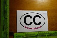 Alter Aufkleber Süßigkeiten Bonbons CC CANDY&COMPANY