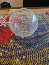 Craquelée Glasvase Kugelvase