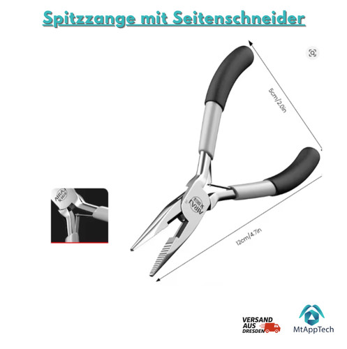 Spitzzange mit seitenschneider - spitzzange,