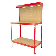 Werkbank 140x90x48cm Werktisch Arbeitstisch Werkzeugbank Lochwand Werkzeug Tisch