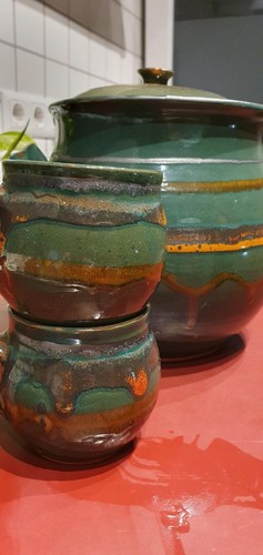 Vintage keramik bowlen set 7 - keramik, (7