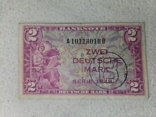 Banknote Geldschein 2 Deutsche