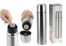 Thermosflasche Edelstahl 0,5/0,75/1,0L Thermoskanne Isolierflasche Isolierkanne 