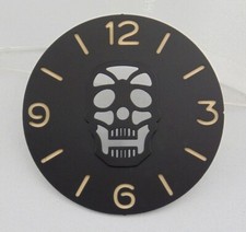Zifferblatt - Totenkopf - 39mm für unitas 6498 unbenutzt 