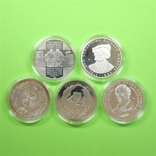 BRD 2013 5x 10 Euro Silber-Gedenkmünzen in Kapseln PP Spiegelglanz