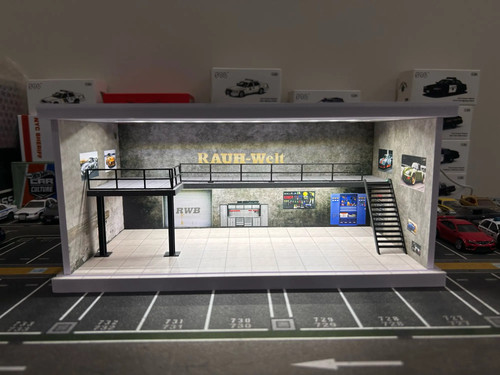 Diorama garagemodell led - garagemodell,